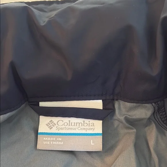 Men’s Columbia Navy Blue Rain Jacket - Picture 3 of 11